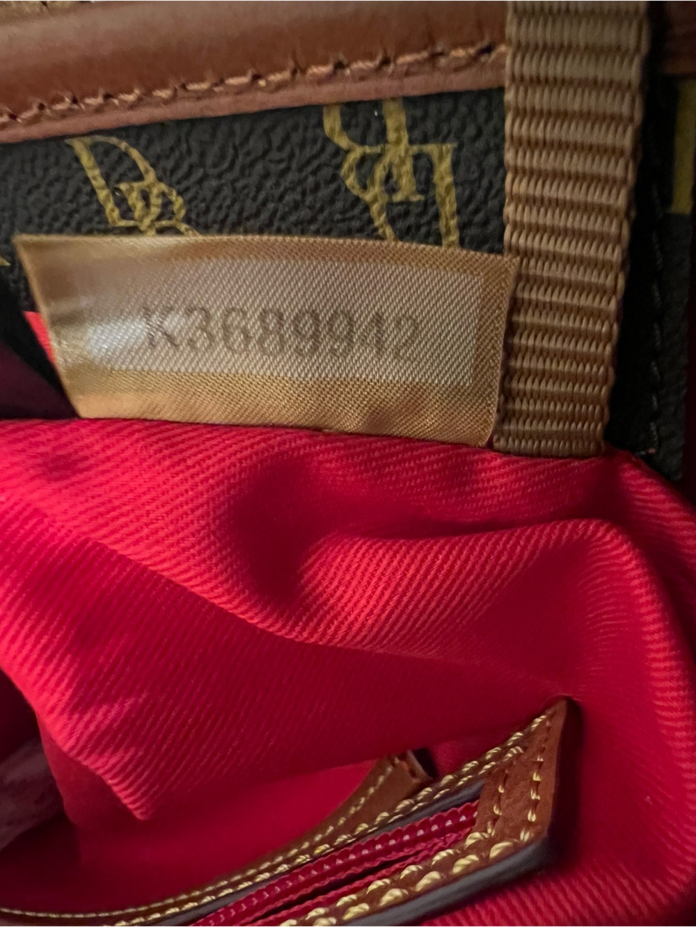 Dooney & Bourke leather Monogram Tote NWT w Dustbag - Picture 15 of 17
